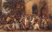 VINCKBOONS, David Distribution of Loaves to the Poor e oil on canvas